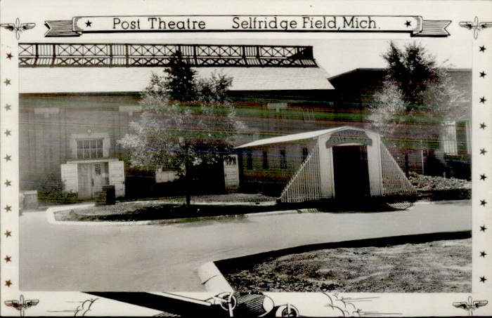 Selfridge Field Theatre - OLD POST CARD